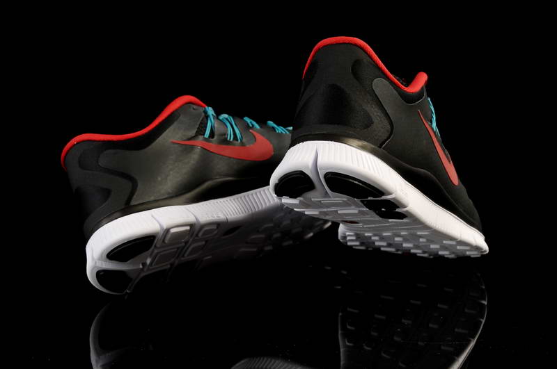 Nike Free Run 5.0 V2 Mens Running Shoes New Breathable Black Red (3)